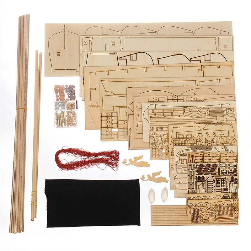 Black Pearl Ship 2024 Edition DIY Hand-assembled Wooden Ship Kit Model