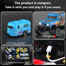 TRASPED HG4-163 HG4-164 RTR 1/64 2.4G RWD Mini Alloy RC Car Off-Road Climbing Truck Support App Remote Control Three Speed Vehicles Models Pocket Toys Desktop Collection Gift For Boys