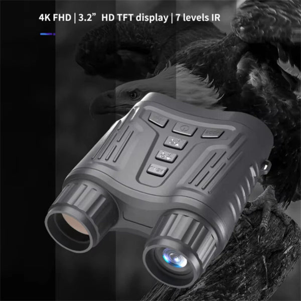 IPRee NV2180 Night Vision Binoculars Infrared Goggles Digital Hunting Telescope 4K Video 36MP Night Vision Hunting Camping Equipment