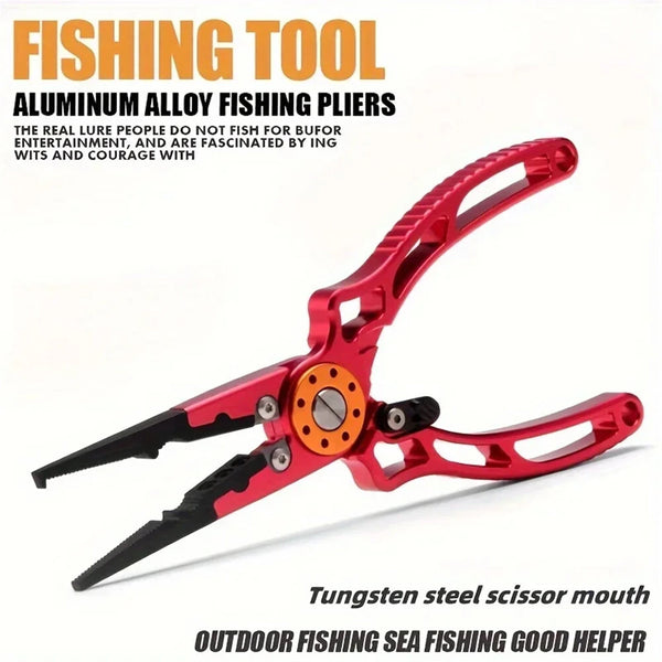 IPRee Aviation Aluminum Wire Pliers Multi-functional Fishing Pliers Outdoor Fishing Tools Fish Control Pliers, and Line Cutting Pliers