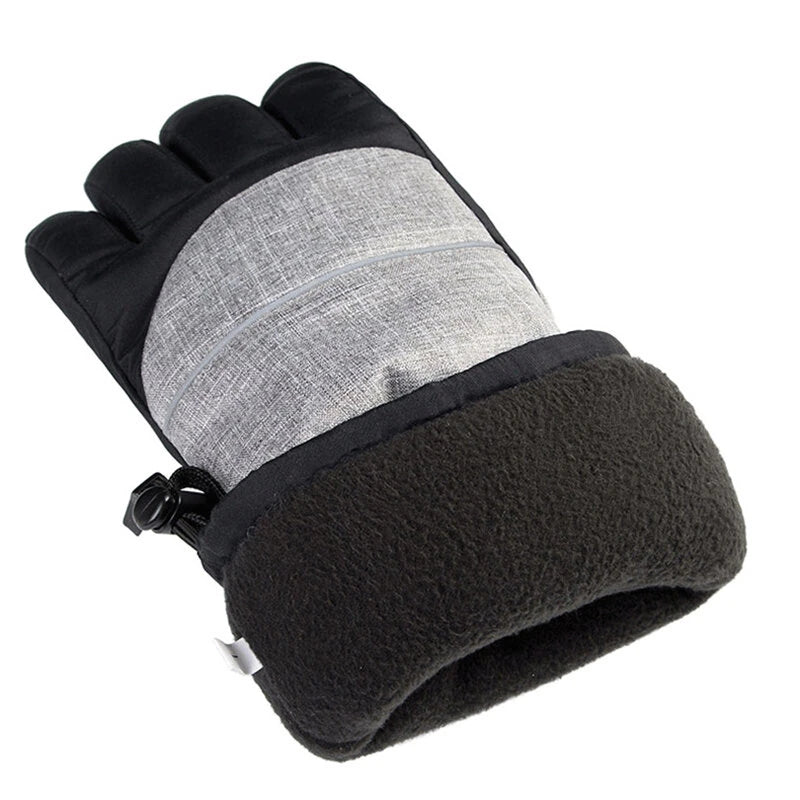 TENGOO Heated Gloves Thermal Winter Waterproof Ski Heated Gloves MTB Riding Windproof Motorcycle Five-Finger Touch Screen Gloves