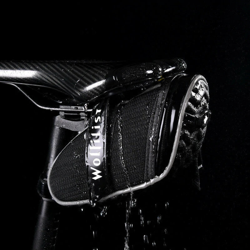 Wolfilist Bike Saddle Bag 0.5L Large Capacity Waterproof 0.2kg Lightweight Bicycle Seat Bag Package for Mountain Road Bike