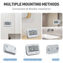 BALDR Waterproof Countdown Thermometer Hygrometer Multifunctional Electronic Thermometer And Hygrometer With Countdown Function Bathroom Clock Thermometer Hygrometer Alarm Reminder