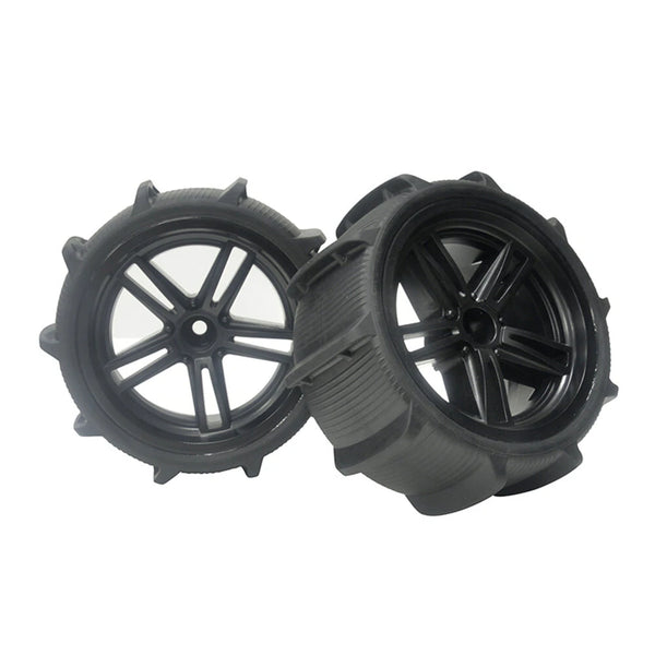 4PCS Sandy Beach Tires Wheels 12mm Hex for 1/10 1/12 9125 X03 F22A RC Car Vehicles Model Parts