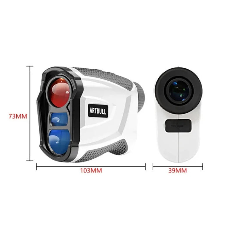 ARTBULL 1000M Golf Rangefinder With Magnet Speed Measurement Telescope Range Finder Flag Locking With Vibration Function For Outdoor Golfers