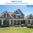 Hiseeu WHD912B 2MP Outdoor Security Camera 1080P HD IP66 Waterproof Color Night Vision AI Human Detection Wireless WiFi Camera ICSEE App