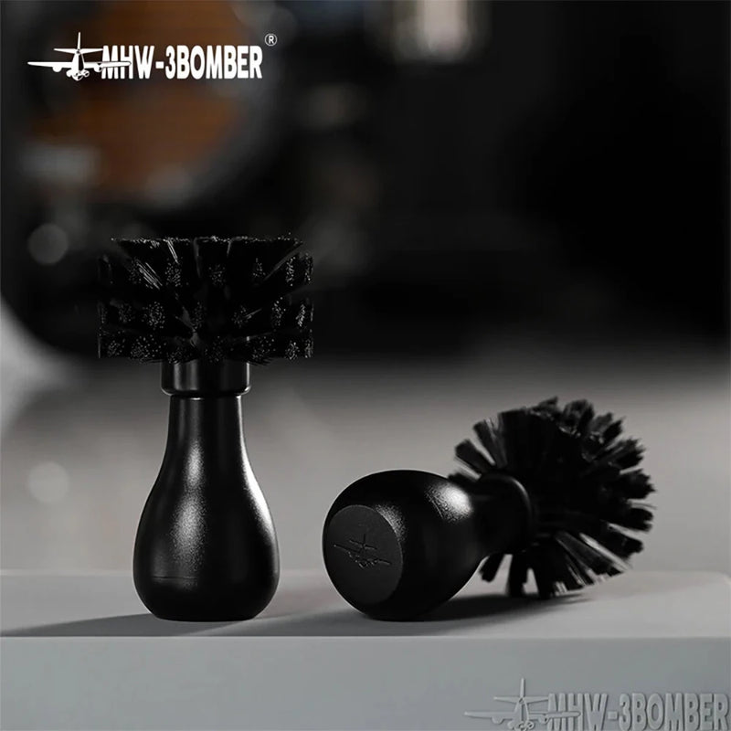 MHW-3BOMBER Coffee Powder Cleaning Brush Bomber Powder Bowl Cleaning Brush Bar Tool for 51-54mm/58mm Coffee Machine Handle