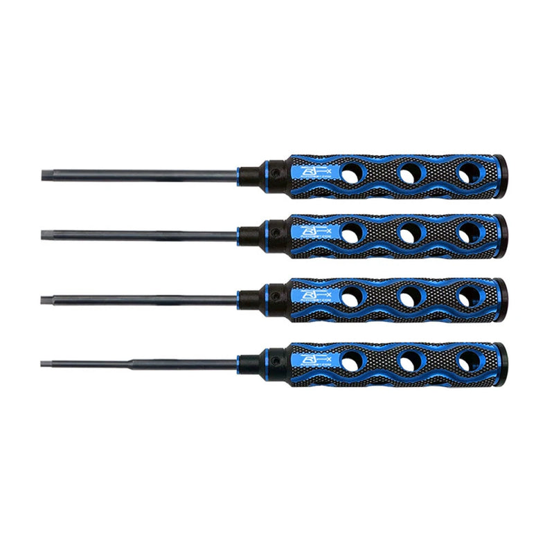RJX 4PCS Hollow Handle Hex Screw driver Tools Kit Set 1.5mm / 2.0mm / 2.5mm / 3.0mm for RC Models Car Boat Airplane
