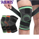 AOLIKES Professional Sports Knee Support Nylon Elastic Breathable Soft Bandage Knee Brace for Basketball Tennis Cycling