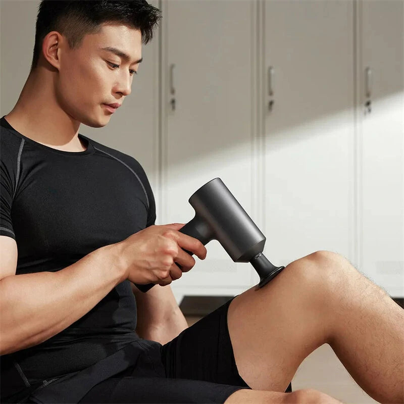 Xiaomi Mija Smart Fascia Gun 2 Dual Mode 3 Gears Heat Power 3200rpm Brushless Motor 2540mAh Battery 45dB Quiet Portable Muscle Vibration Fitness Massager for Gym Training Relaxation