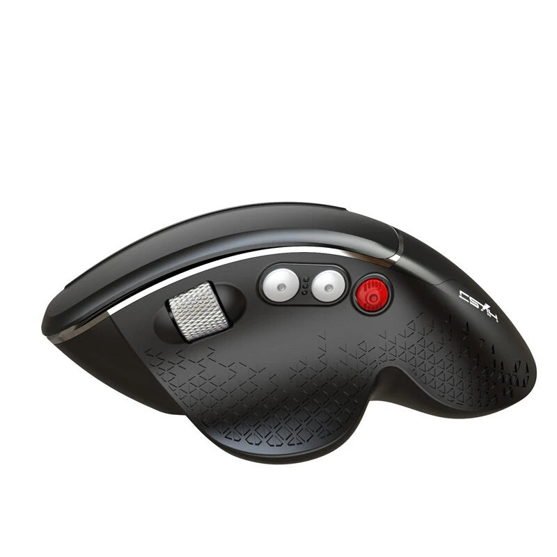 HXSJ T32 2.4G Wireless Veritcal Gaming Mouse with Side Wheel 4800DPI Ergonomics 6-Button E-sports Gamer Mice