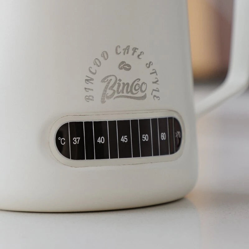 Bincoo 400ML/600ML Espresso Cup for Latte Art With Temperature Display Stainless Steel Latte Art Cup Professional Milk Foam Cup