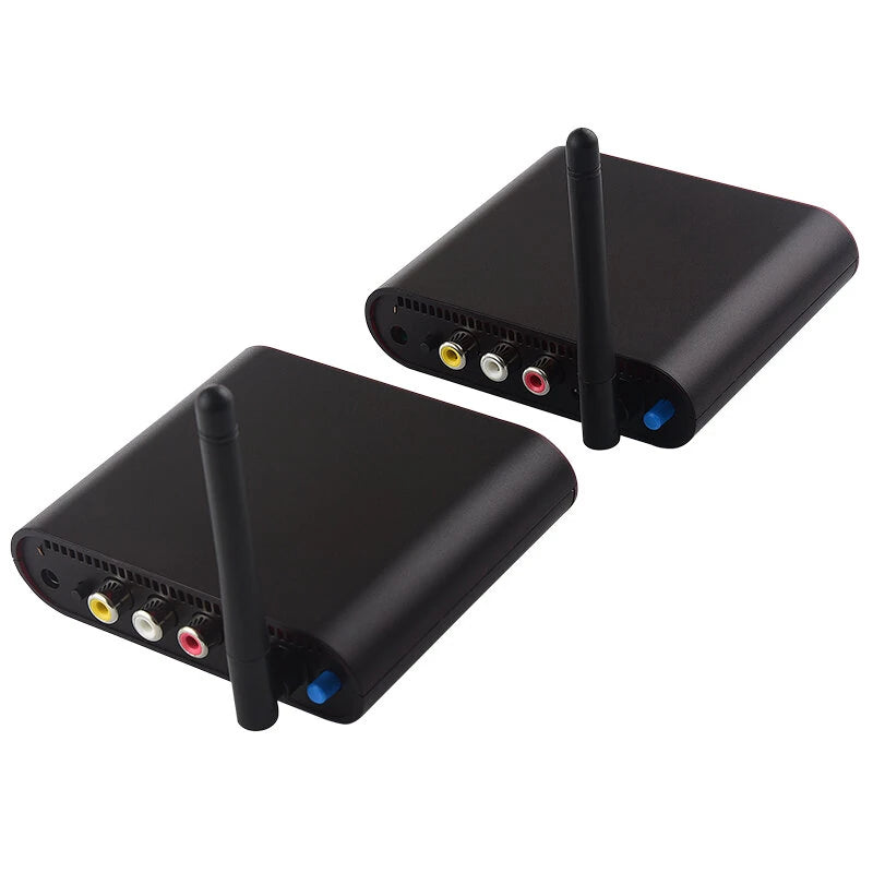 AV530 5.8GHz Wireless AV Transmitter and Receiver Kit 300m Transmission Support IR Remote Control for CCTV DVD IPTV Plug and Play