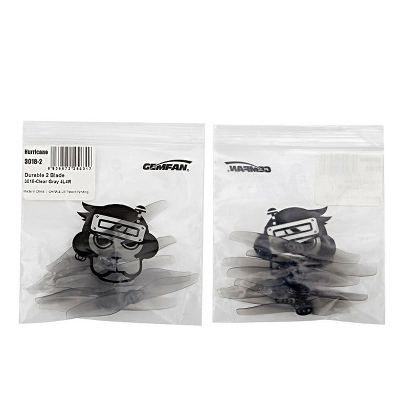 4 Pairs / 20 Pairs Gemfan Hurricane 3018 3x1.8 3 Inch 2-Blade Propeller 1.5mm Hole T Mount for RC Drone FPV Racing