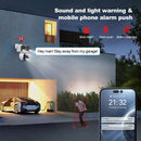 Srihome SH055 8MP WIFI IP Camera 5X Zoom Three Lens Two Screen AI Humanoid Detection Night Vision Two-way Intercom HD PTZ Home Security CCTV Monitor Cameras