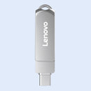 Lenovo SS360 Type-C & USB3.2 Flash Drive 256GB/128GB/64GB/32GB 150MB/s High Speed Metal Memory U Disk Pendrive Plug and Play