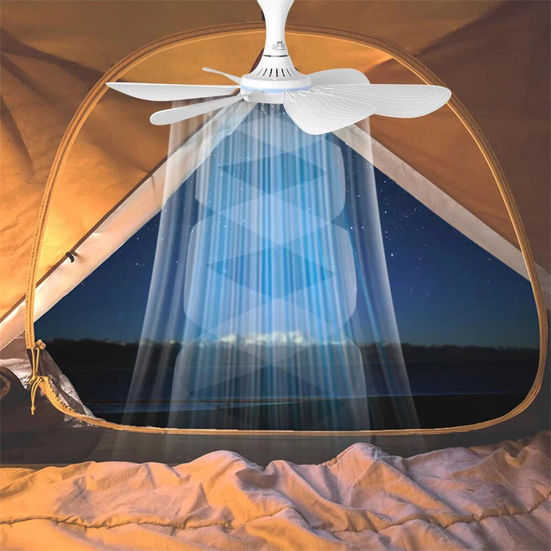 USB Mini Ceiling Fan Remote Control Adjustable Speed Low Noise Copper Motor 20W Compact Portable for Homes Dormitories Mosquito Nets