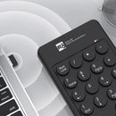 R8 1817 Mini Wireless Numeric Keypad 18-Keys Ergonomics Numpad 2.4G Wireless Keyboard Plug and Play for Offices Computer Gamer