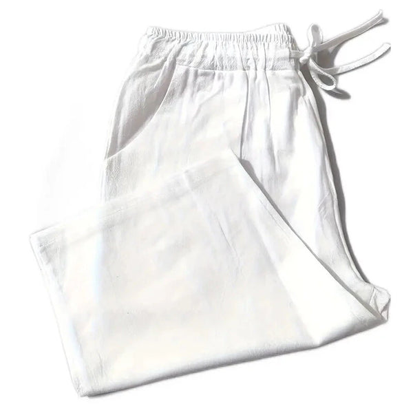 Men's Quick Dry Cotton Linen Shorts Summer Breathable Stripe Gym Running Pocket Cargo Beach Casual Five-point Pants Lightweight Comfortable