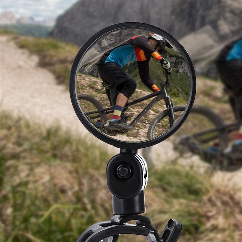 2PCS Acrylic Bicycle Rearview Mirror 360 Adjustable Rotate Wide Angle Bike Rear View Mirrors Convex Mirror for Electric Bike