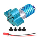 Metal Decelerate Gearbox with 370 Brushed Motor Metal Gear Heatsink Mount Base for WPL B14 B14K B24 B24K B16 B16K B36 B36K C14 C14K C24 C24K JJRC Q60 Q61 MN90 MN90K MN91 MN91K 4WD 6WD Fayee FY001 FY002 Half Scale RC Car Parts