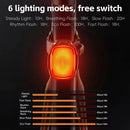 WEST BIKING High-Brightness Bike Taillight IP66 Waterproof Bicycle Rear Light with 6 Modes Long-Lasting 250mAh Battery Type-C Rechargeable Safety Light