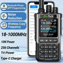 BinTolk BT8200 10W Multi Band Radio Walkie Talkie 256 Channels bluetooth APP Programming NOAA Weather Alert Type-C Charging Tri-Power Output VOXTwo Way Radio
