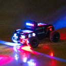 Turbo Racing C82 RTR 1/76 2.4G Mini RC Car Police Off-Road Truck LED Lights Full Proportional Vehicles Model Kids Children Toys
