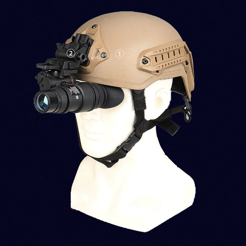 IPRee 1X32 Infrared Digital Night Vision Goggles NVG Scope Monocular PVS-18 Head Mounted Helmet Hunting Trail IR Camera Monocular