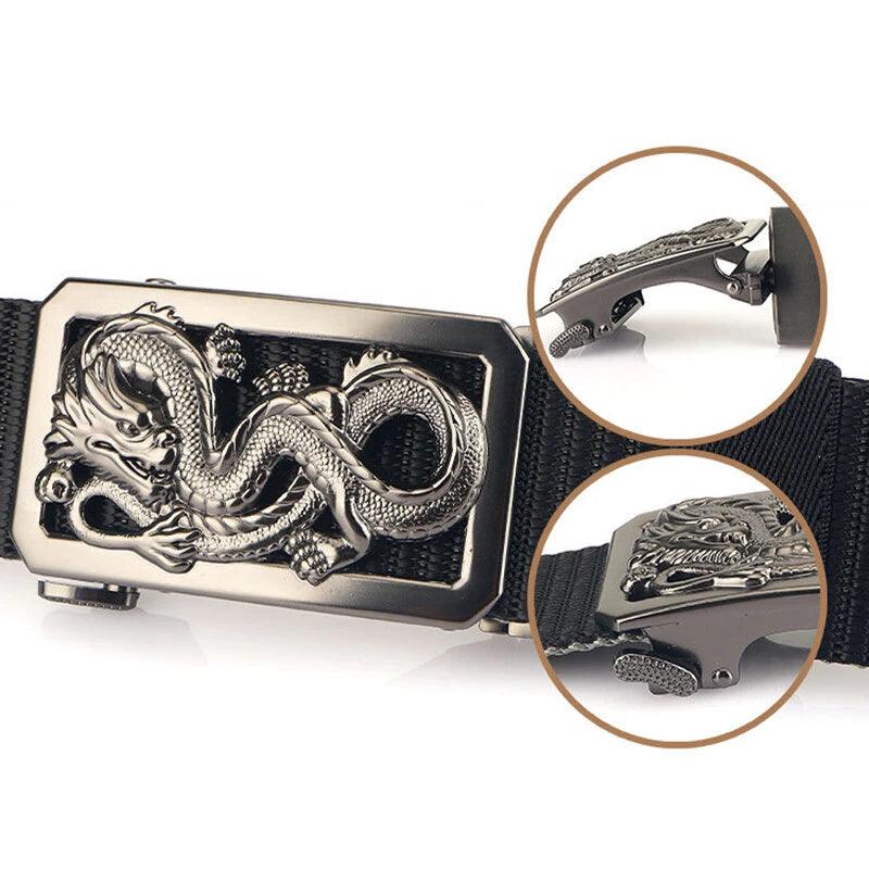 ENNIU 125cm Metal Buckle Tactical Belt Nylon Army Military Outdoor Casual Belt for Men Women