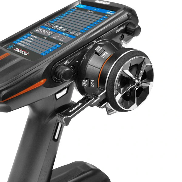 Radiolink RC8X Transmitter Aluminum Alloy Steering Wheel Trigger Adapter Handwheel One-Handed Control Adjustable Accessory for RC8X RC4GS RC6GS V2 V3 Remote Controller