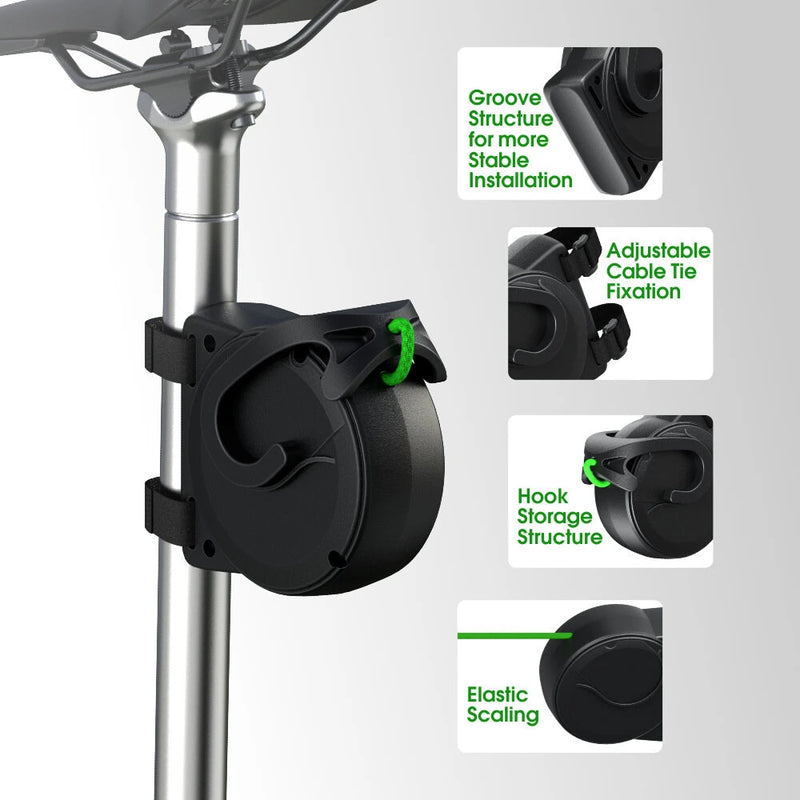 XANES Strong Traction Bicycle Tow Rope Parent-Child Portable Elastic Trailer Pull Rope for MTB Outdoor Cycling