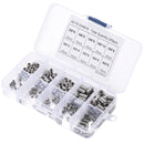 200pcs 304 Stainless Steel Set Screw M3 M4 M5 M6 M8 Allen Head Socket Hex Grub Screw Set Cup Point Assortment Kit Metric