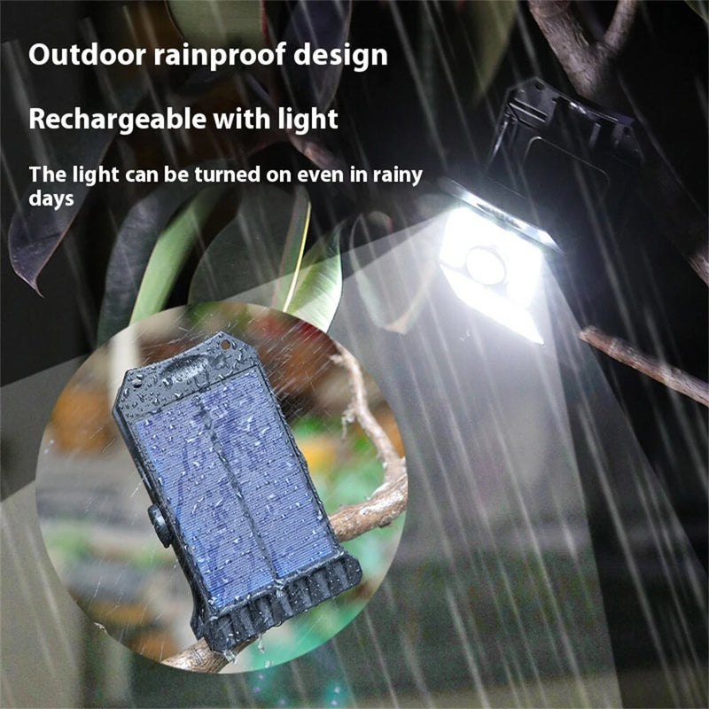 IPRee Multifunctional Solar Clip Light Outdoor Portable Waterproof Sensor Lamp Courtyard Garden Lamp Patio Home Camping Wall Lights