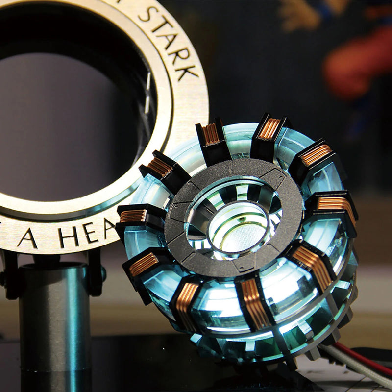 1:1 Aluminum Alloy Arc Reactor DIY Model MK2 Led Light Mark Chest Tony Heart Lamp Light DIY Model Science Toy