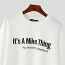 INCERUN Mens Letter Print Long-Sleeve Pullover Fashion Daily Casual Classic Basics Crew Neck Pullover Hoodies for Men Large Size S-5XL