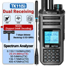 Quansheng TK11 Walkie Talkie 10W Dual Band Radio 999 Channels Long Range Rechargeable Two Way Communication Device Portable FM Receiver