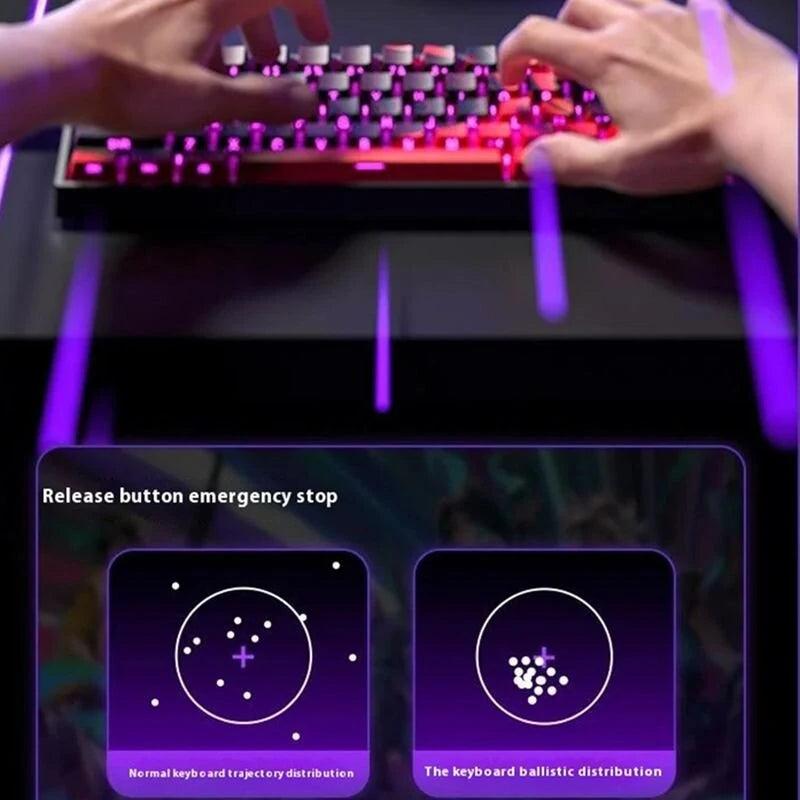 AULA Win60 HE Wired Mechanical Keyboard Hall Effect Magnetic Switch RGB Hot-Swappable 8KHz Polling Rate Custom Gaming Keyboard