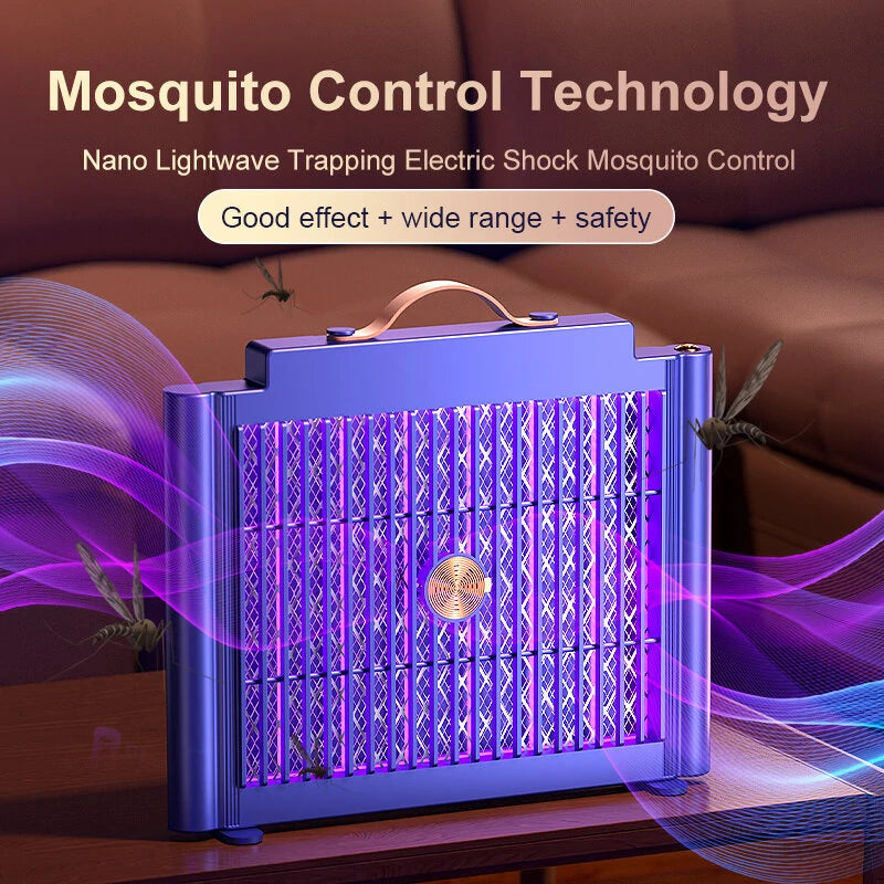 AGSIVO Large Cordless Rechargeable Electric Mosquito Bug Zapper Mosquito Killing Lamp Fly Trap with 1200mAh Rechargeable Battery For Indoors Outdoors Business