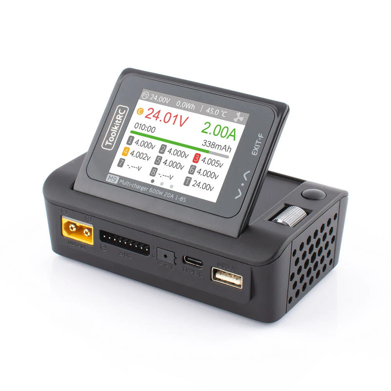 ToolkitRC M9 Multi Function 600W 20A DC Smart Charger with Audio Function