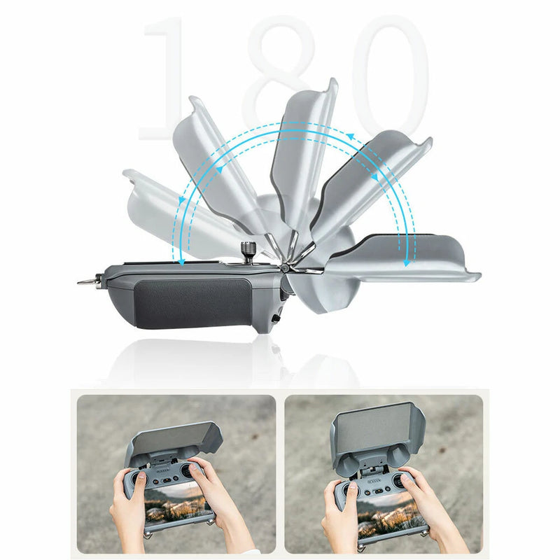 STARTRC 2-in-1 RC 2 Screen Remote Controller Sun Shade Hood Sunshade Protection Cover Shell Case Joystick Protector for DJI MINI 4 PRO / AIR 3 Drone