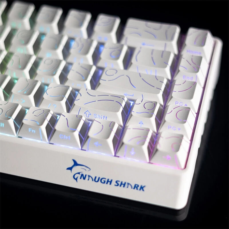 Gamakay x NaughShark NS68 Wired Mechanical Keyboard Hall Effect Magnetic 8K Polling Rate 0.01mm RT Accuracy RGB Backlight Hot-Swap Type-C Wired Gaming Keyboard