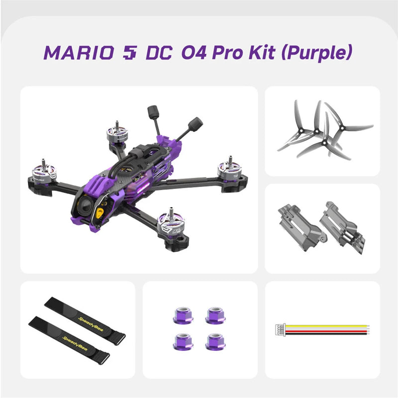 SpeedyBee Mario5 DC HD O4 PRO 5 Inch 6S FPV Racing Drones BNF with Bee Storm 2306.5 PRO 1880KV Motor
