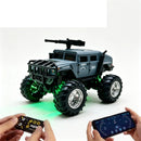 TRASPED HG4-469 RTR 1/64 2.4G RWD Mini H1 Alloy Army Military Truck RC Car Off-Road LED Light Three Speed Support App Remote Control Vehicles Models Pocket Toys Desktop Collection Gift For Boys