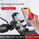 XANES 8 Claws Bicycle Phone Holder 360 Rotatable Shockproof Mobile Bracket for Motorcycle Bike Electric Vehicles