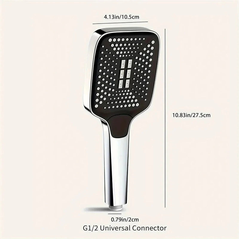 3 Mode Adjustable Shower Head Rainfall Shower Large Flow Showerhead High Pressure Water Saving Shower Mixer Bathroom
