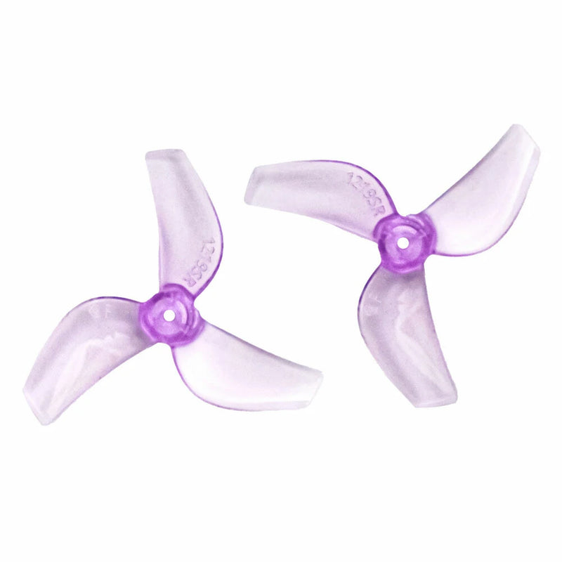 6 Pairs GEMFAN 1219S 1219 31mm 1.2Inch 3-Blade Propeller PC 0.8mm / 1mm Hole for 0703-1103 / Coreless Motor