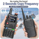Baofeng UV-5RH PRO GPS Walkie Talkie Multi Band Wireless Copy Frequency NOAA Long Range Two Way Ham Radio Rechargeable Portable Handheld Communication Device