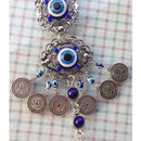 Wall Hanging Pendant Turkish Greek Blue Glass Evil Eye Amulet Lucky Eye Charm