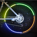 1cm*8m Bike Wheels Reflective Stickers Fluorescent Reflect Strip Adhesive Tape for MTB Bicycle-Yellow Style